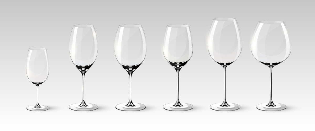 La mejor copa para cada tipo de vino: copas de cáliz grande, copas